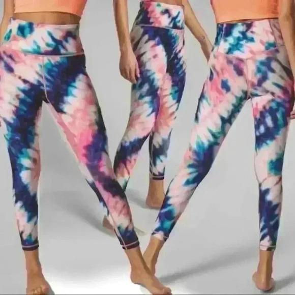 Athleta Multicolor Tie-Dye Leggings - Picture 1 of 5